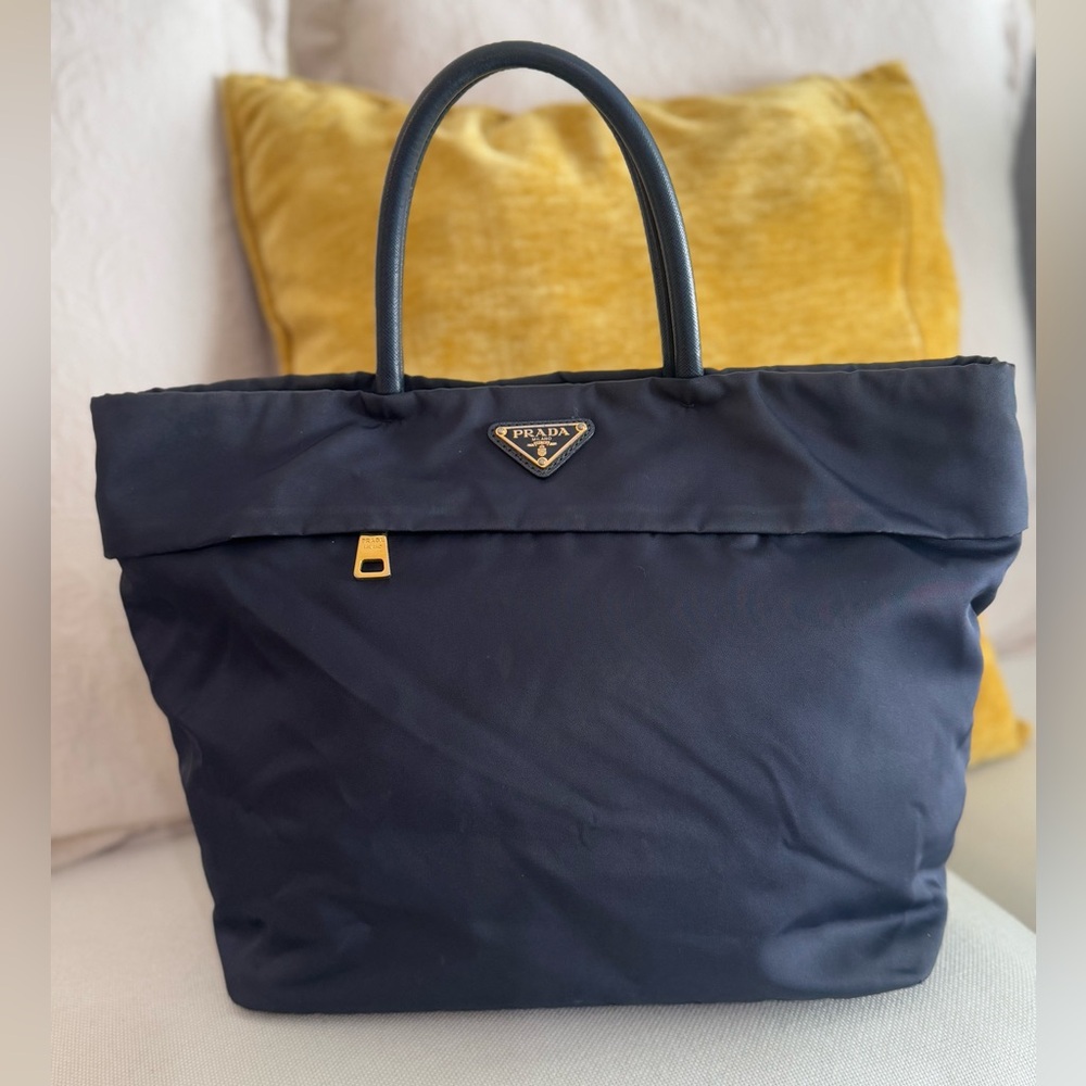 SOLD‼️Prada Blue Nylon Tote Bag